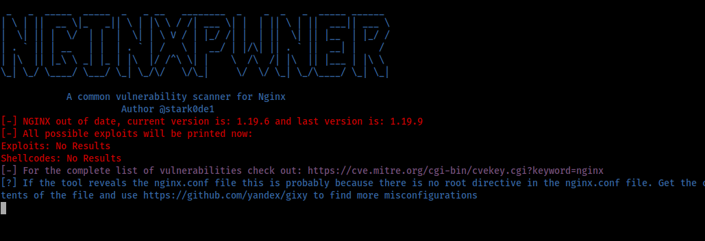 Nginxpwner is a simple tool to look for common Nginx misconfigurations and vulnerabilities.
